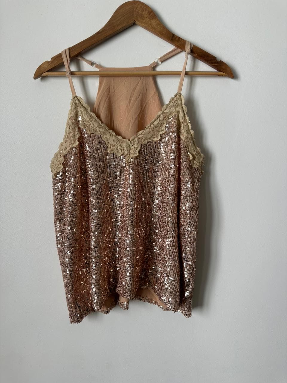 Rose Gold Sequin Top
