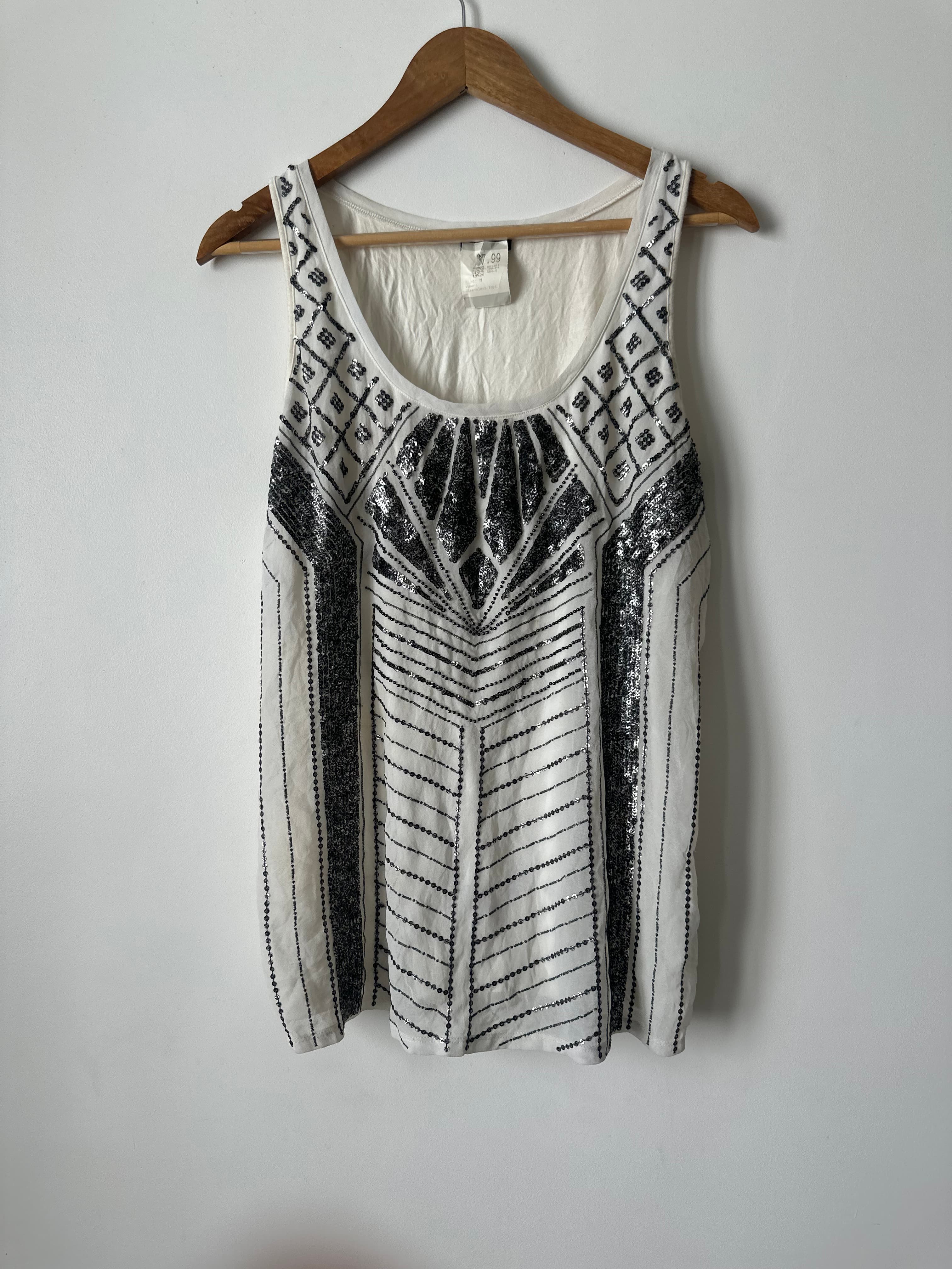 Embellished tank top