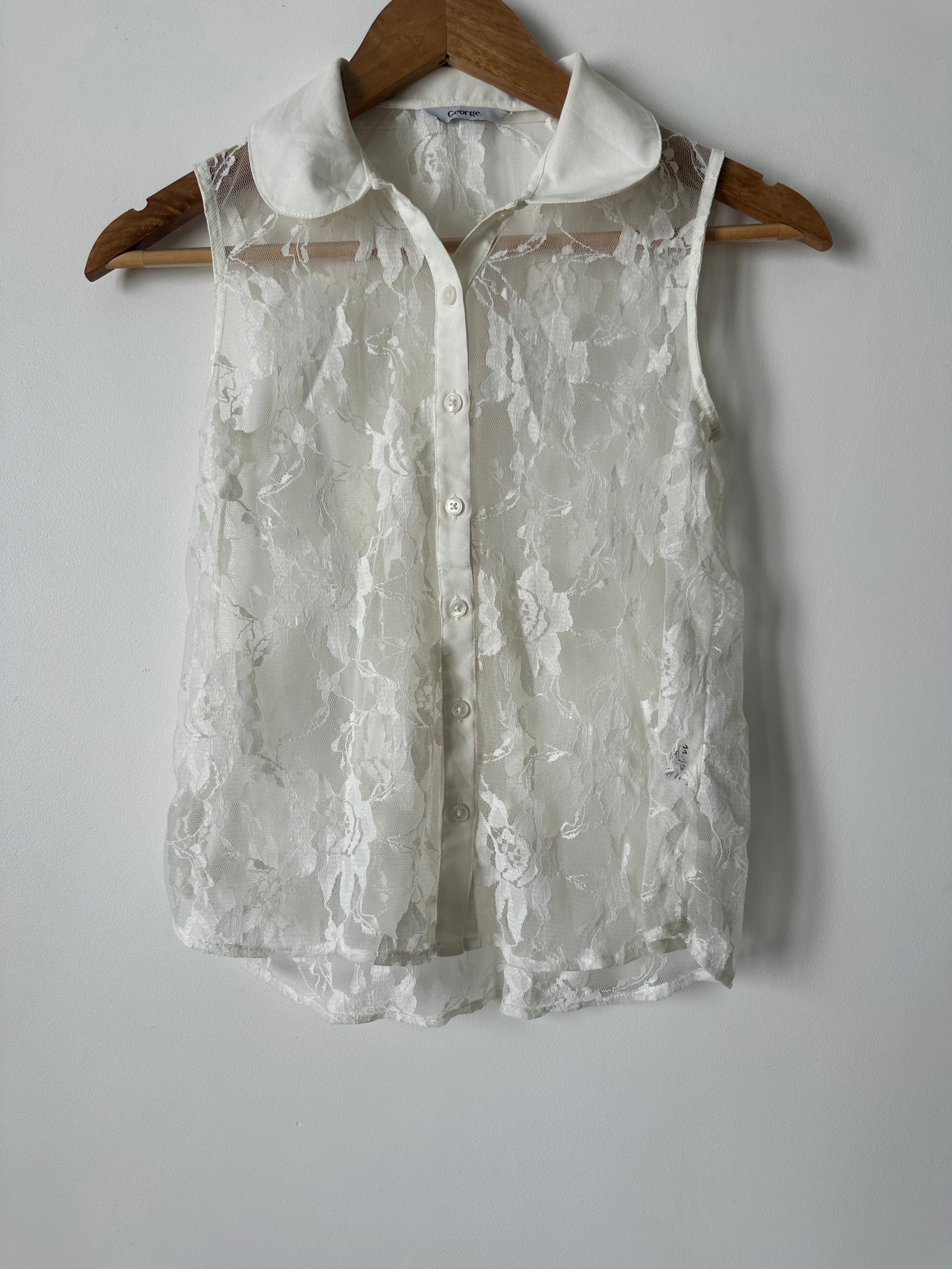 sheer lace top