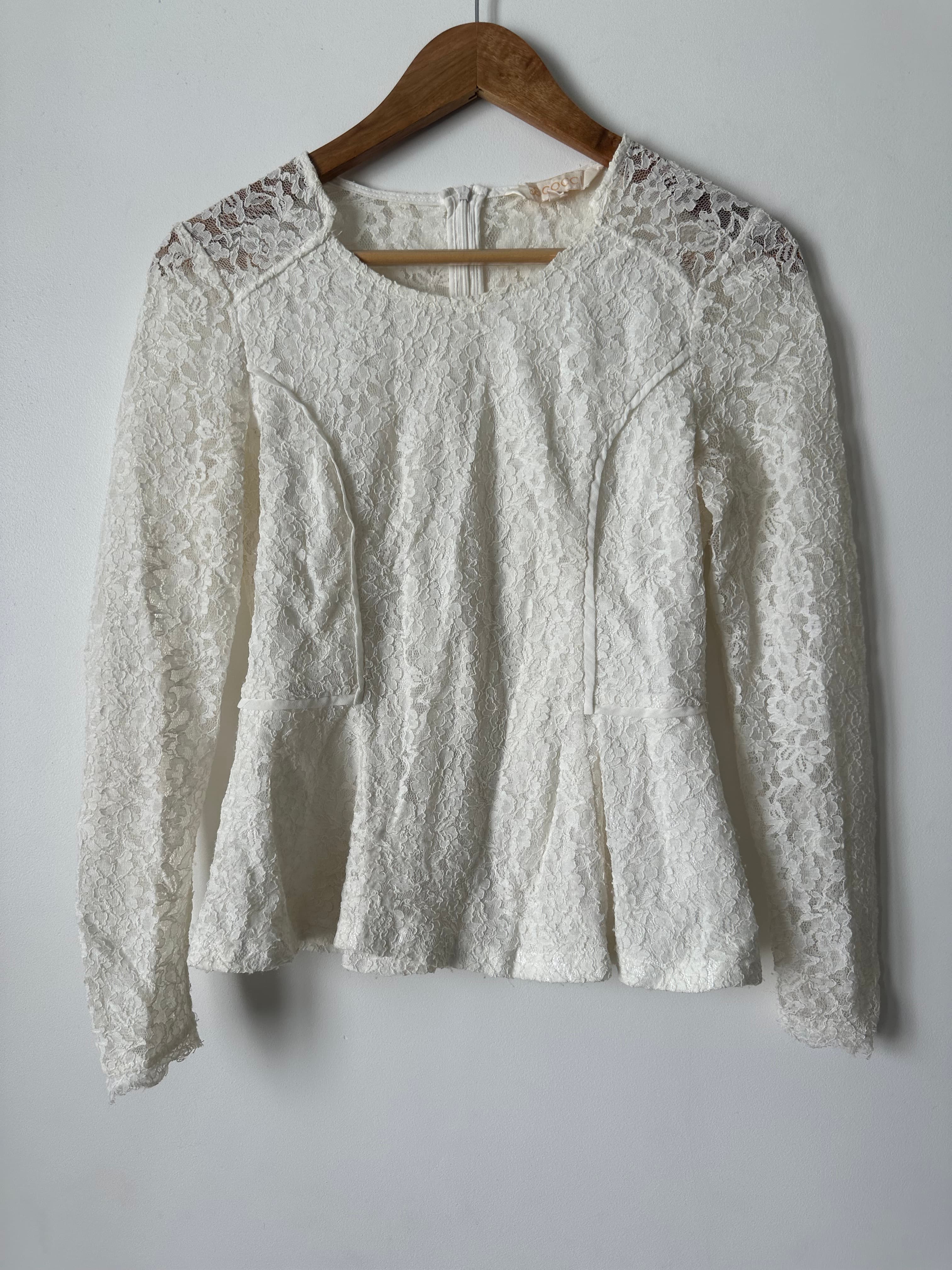 White lace top